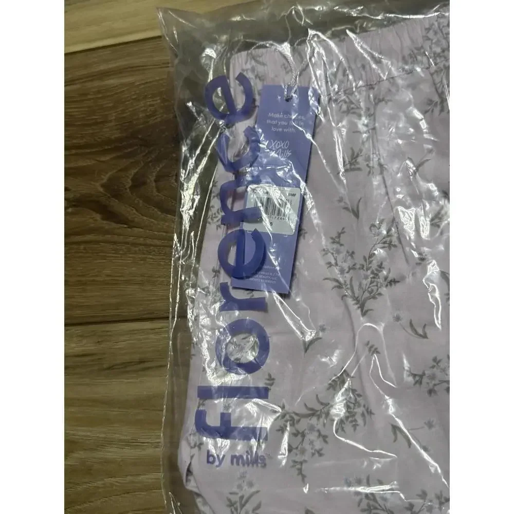 NWT! Florence by Mills Sleep Boxer Shorts in Mauve Floral Size XS
